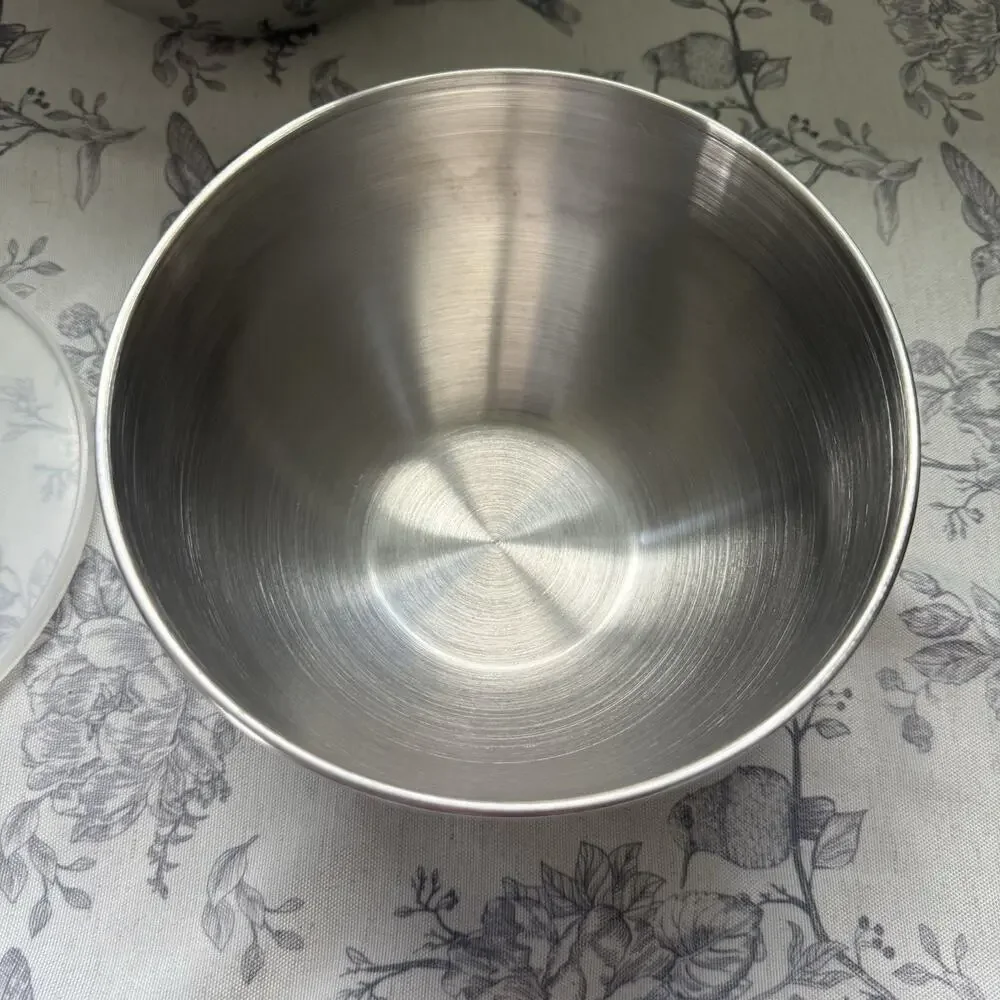 Vtg Revere Ware Stainless Steel Nesting Mixing Bowls Set of 3 Lids Ring Handle